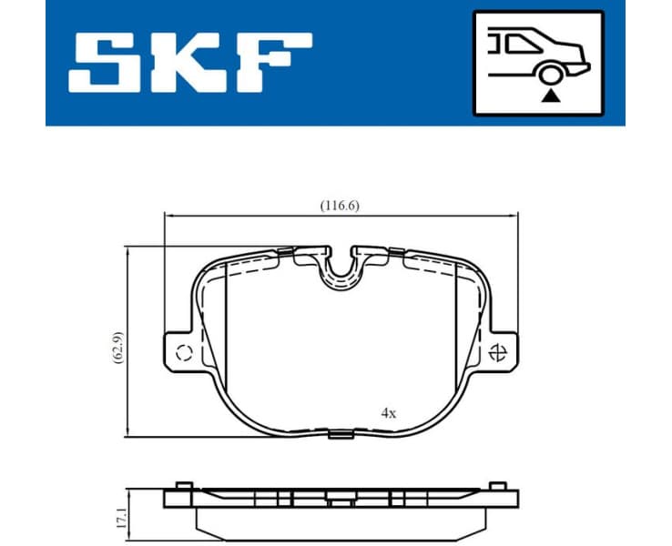 Brake Pad Set, disc brake VKBP90707