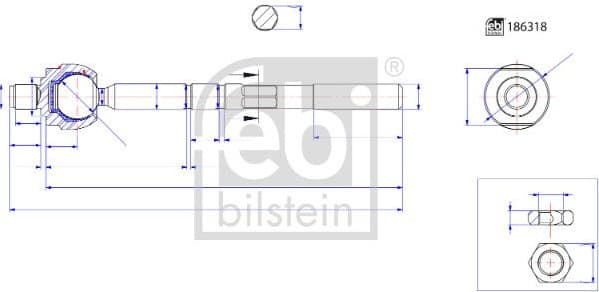 Inner Tie Rod 186318