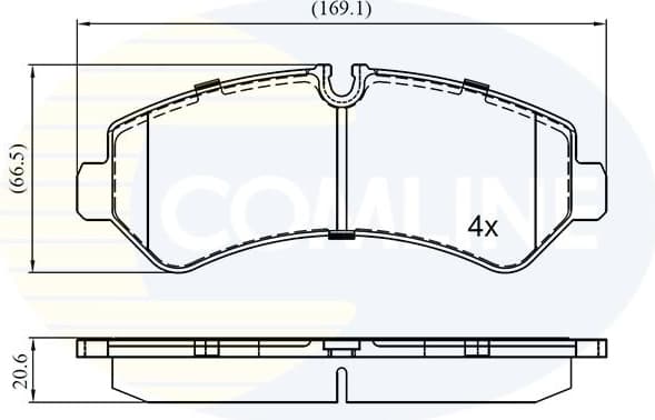 Brake Pad Set, disc brake CBP02853
