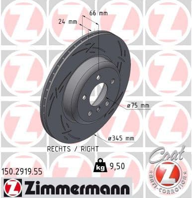 Brake Disc BLACK Z 150.2919.55