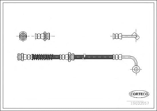 Brake Hose 19033557