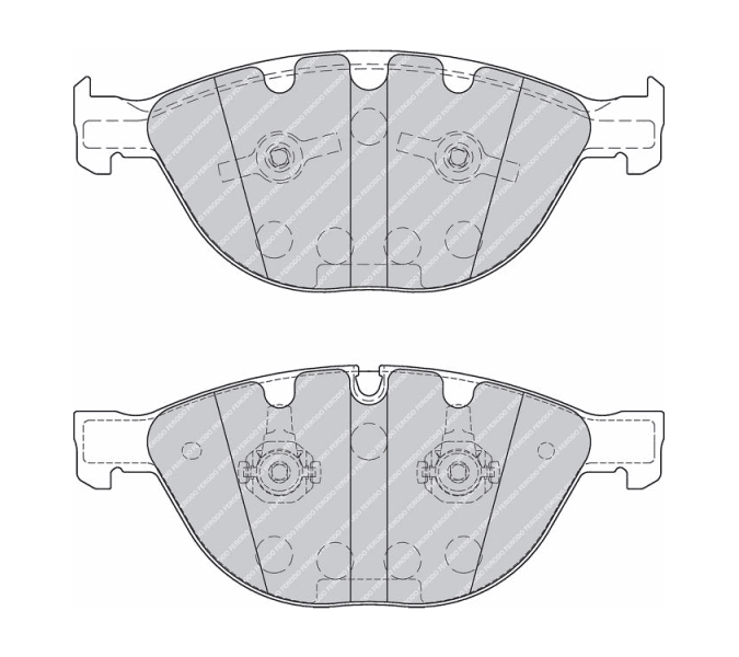 Brake pads front, Top Quality FDB1883
