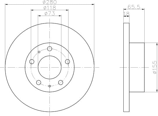 Brake discs kit front (2pcs) F2151P