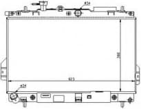 Radiator, engine cooling EASY FIT 53363