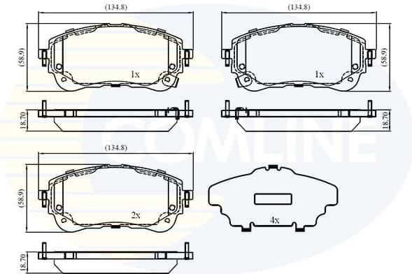 Brake pads front CBP33072