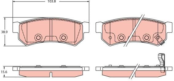 Brake Pad Set, disc brake GDB2437