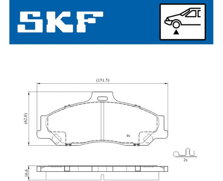 Brake Pad Set, disc brake VKBP81084A - image 2