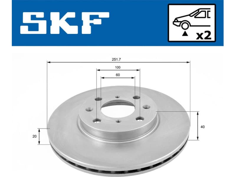 Brake Disc VKBD80167V2 - image 2