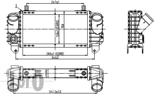 Charge Air Cooler LORO 003-018-0009 - image 3