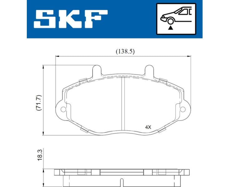 Brake Pad Set, disc brake VKBP81028 - image 2