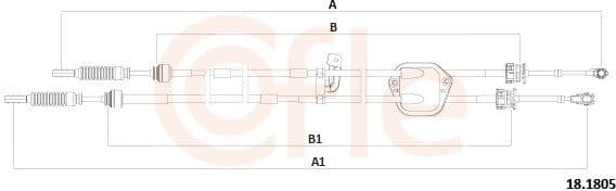 Cable Pull, manual transmission 92.18.1805