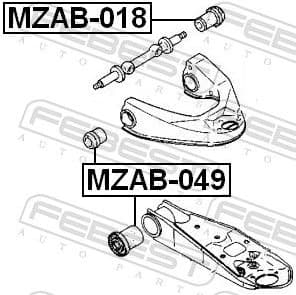 Mounting, control/trailing arm MZAB-018 - image 2
