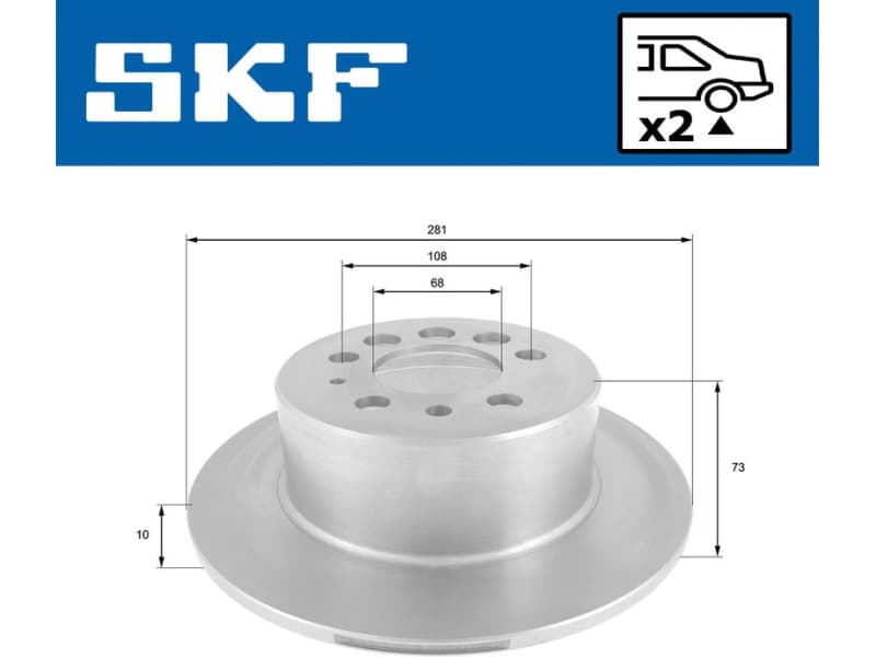 Brake Disc VKBD90101S2 - image 2