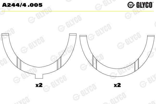 Spacer, crankshaft A244/4 .005