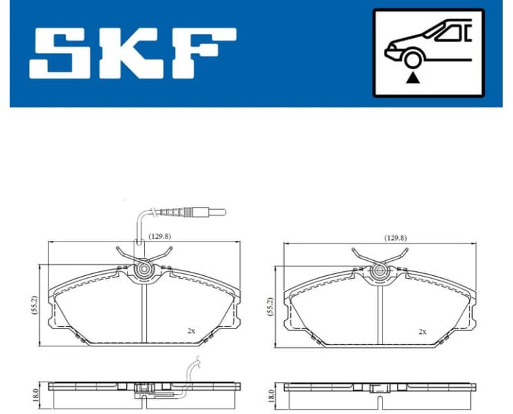 Brake Pad Set, disc brake VKBP80779E - image 2