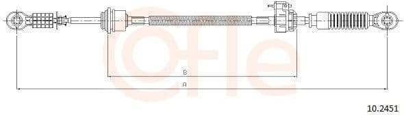 Cable Pull, manual transmission 92.10.2451