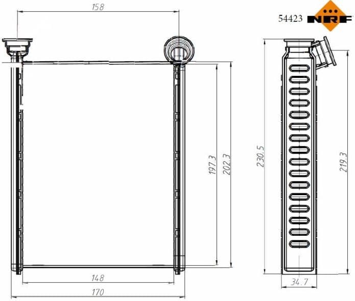 Heat Exchanger, interior heating EASY FIT 54423 - image 5