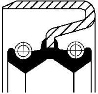 Shaft Seal, transfer case 19033938B - image 2