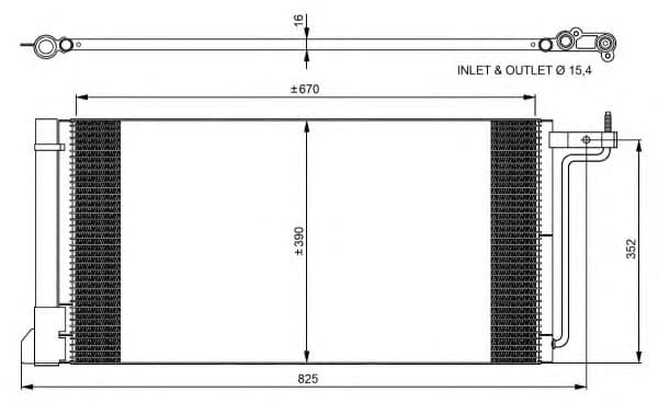 Condenser, air conditioning EASY FIT 350051