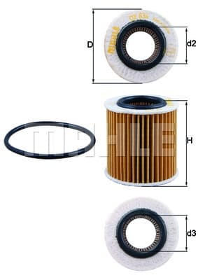 Filter oil OX834D