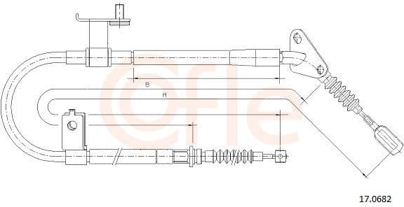 Cable Pull, parking brake 92.17.0682