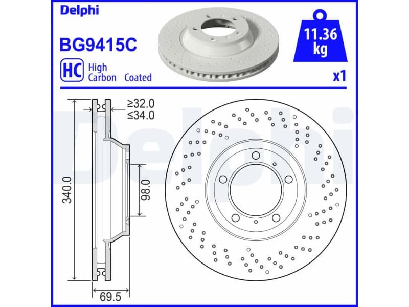 Brake Disc BG9415C