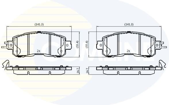 Brake Pad Set, disc brake CBP32573