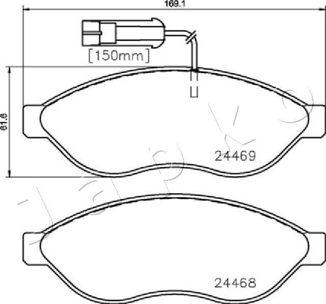 Brake Pad Set, disc brake 500655