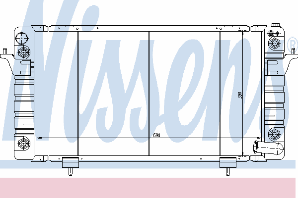 Radiator, engine cooling 64029