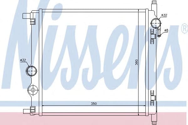 Radiator, engine cooling 65300