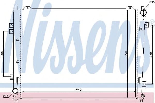 Radiator, engine cooling 66684