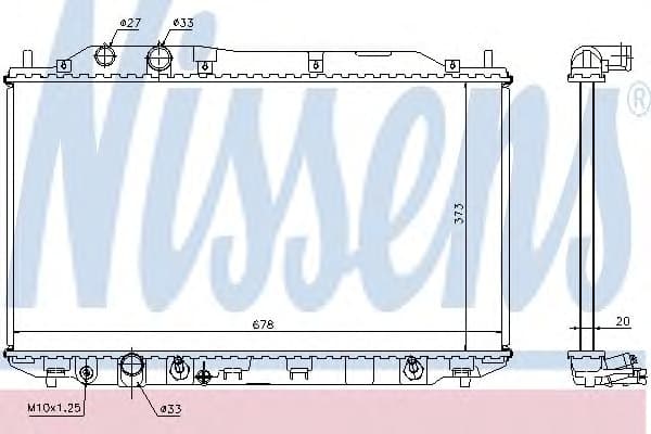 Radiator, engine cooling 68141