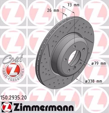 Brake Disc COAT Z 150.2935.20