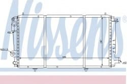 Radiator, engine cooling 61337