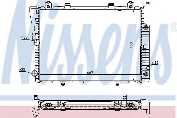 Radiator, engine cooling 62746A