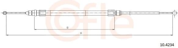 Cable Pull, parking brake 92.10.4234