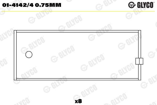 Connecting Rod Bearing 01-4142/4 0.75MM