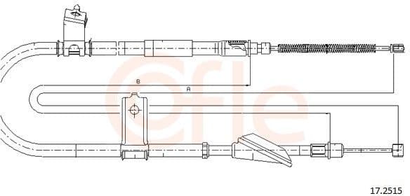 Cable Pull, parking brake 92.17.2515