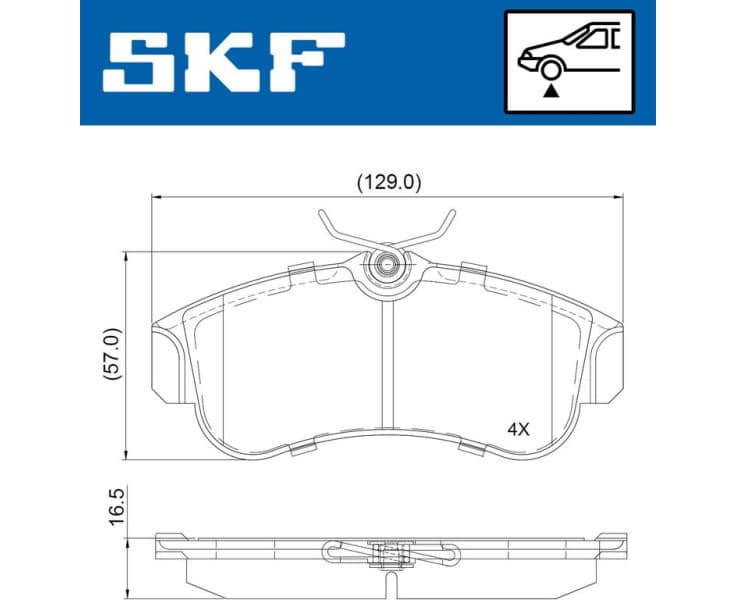 Brake Pad Set, disc brake VKBP80726 - image 2