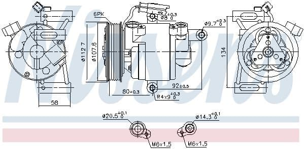 Compressor, air conditioning ** FIRST FIT ** 890649 - image 6
