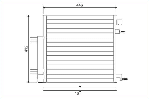 Condenser, air conditioning 822578 - image 2