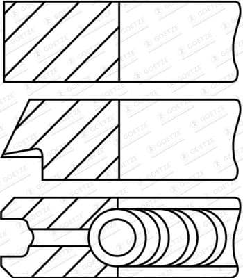 Piston Ring Set 08-453007-00 - image 2