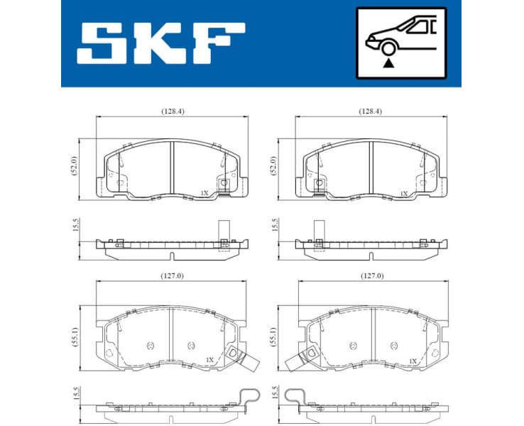 Brake Pad Set, disc brake VKBP81119A - image 2