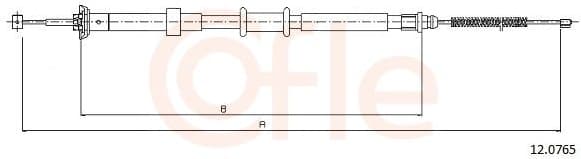 Cable Pull, parking brake 92.12.0765