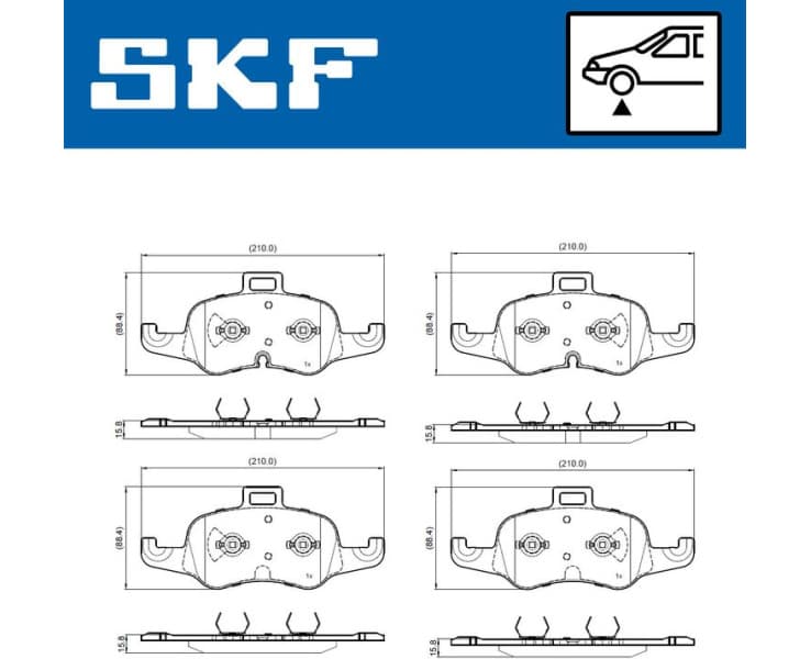 Brake Pad Set, disc brake VKBP80981 - image 2
