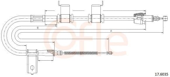 Cable Pull, parking brake 92.17.6035