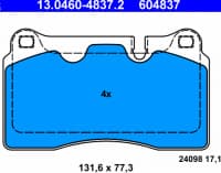 Brake Pad Set, disc brake 13.0460-4837.2