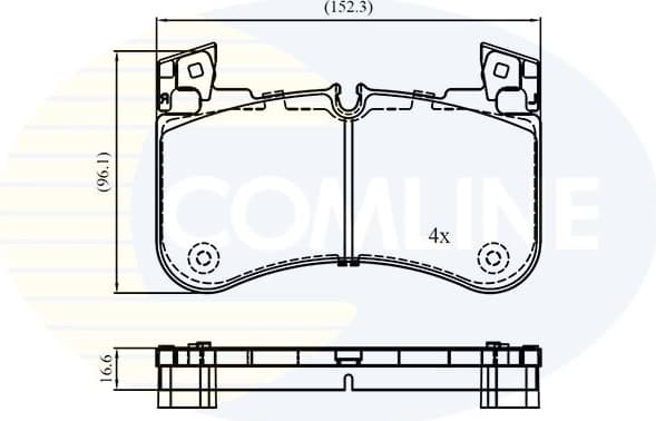 Brake Pad Set, disc brake CBP02840