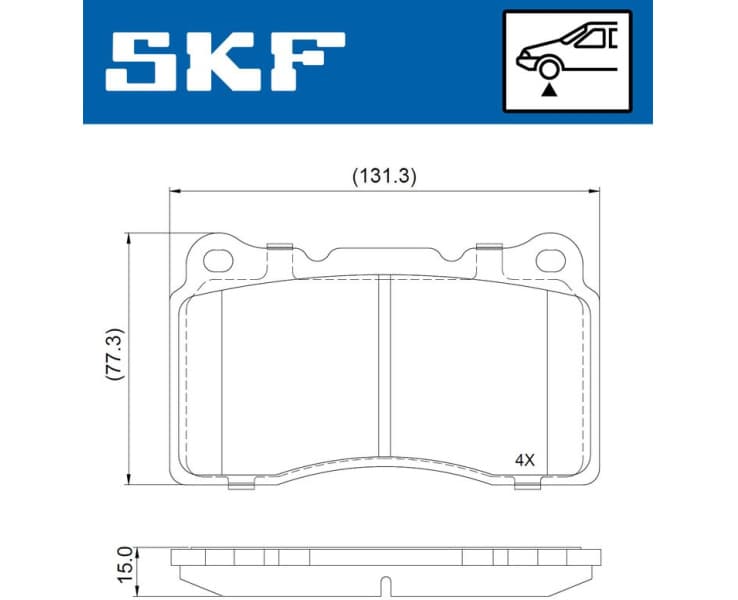 Brake Pad Set, disc brake VKBP81022 - image 2