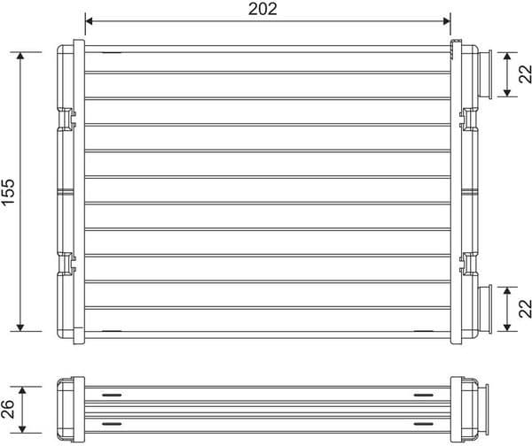 Heat Exchanger, interior heating 811636